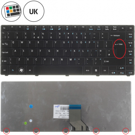 Acer TravelMate 8481T Tastatur