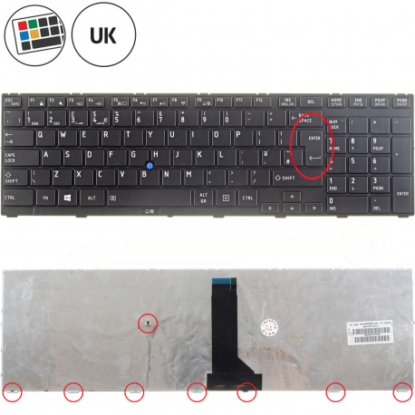  Toshiba Tecra R950-1JE tastatur
