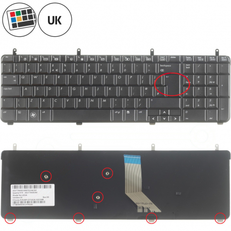 HP Pavilion dv7-3050ec Keyboard