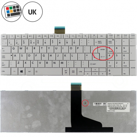 Toshiba Satellite c855-12c Keyboard