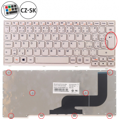 Copyright Terahertz s.r.o. Lenovo S20-30 Touch tastatur