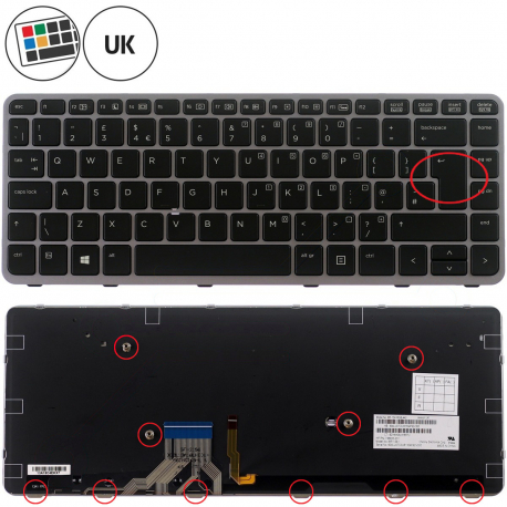 HP EliteBook Folio 1040 G2 Klávesnice