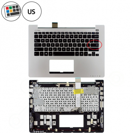 Asus S300C Klávesnica s palmrestom