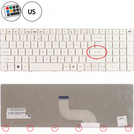Packard Bell EasyNote TK83 Klávesnica