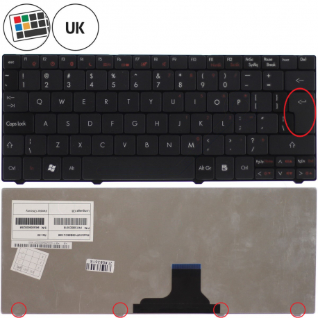 Acer Aspire One 722-0490 Keyboard