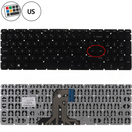 HP 17-X004DS Keyboard