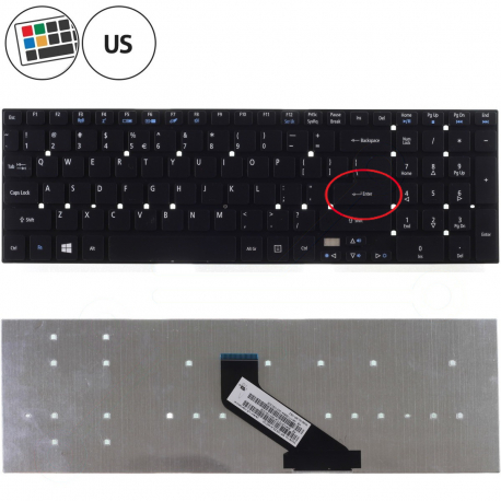 Gateway NV52L06U Keyboard