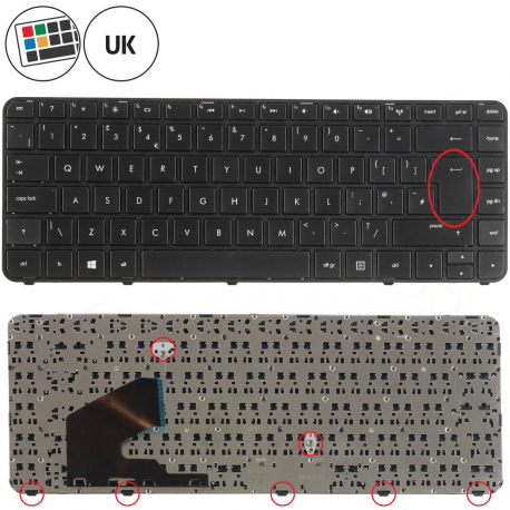 HP Pavilion 14-b013au Sleekbook Klávesnice