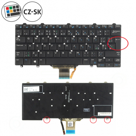 Dell Latitude E7270 Klávesnice