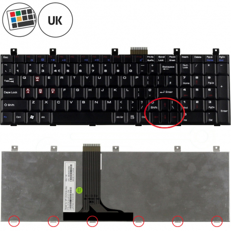 MSI GX700 Keyboard