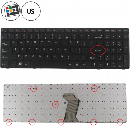 Lenovo G710 Klávesnica