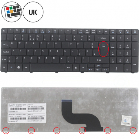 Acer Aspire 5738Z-4208 Klávesnice