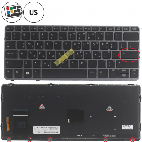 HP EliteBook 820 G1 Klávesnice