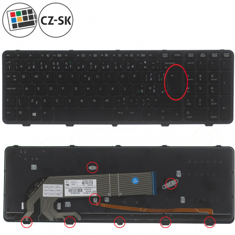 HP ProBook 655 G1 Klávesnice