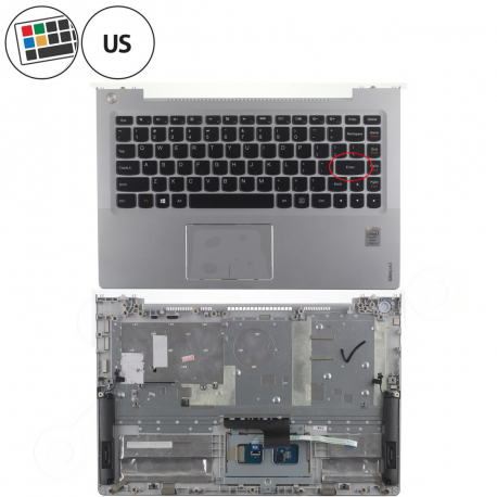 Lenovo IdeaPad U330 Touch Klávesnice s palmrestem