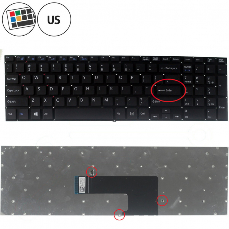 Sony Vaio SVF153A1YM Keyboard