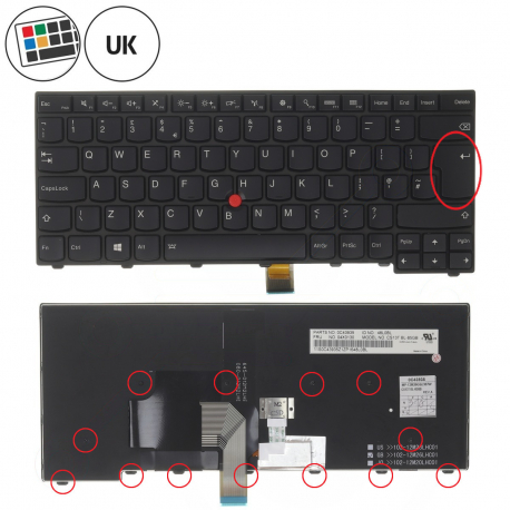 Copyright Terahertz s.r.o. Lenovo ThinkPad T450S klávesnica