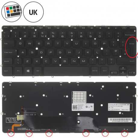 Copyright Terahertz s.r.o. Dell XPS 12-9Q33 keyboard