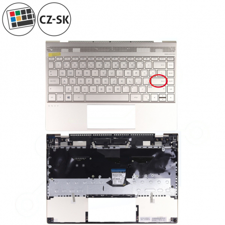 Copyright Terahertz s.r.o. HP ENVY 13-ad139TU klávesnica s palmrestom