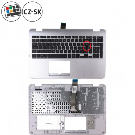 Asus VivoBook Flip TP501UB Keyboard with palmrest