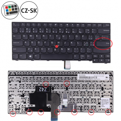Lenovo ThinkPad Edge E470C Klávesnica