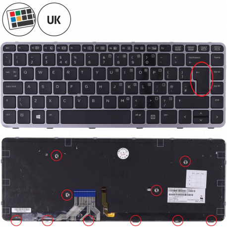 HP EliteBook Folio 1040 G2 Klávesnice