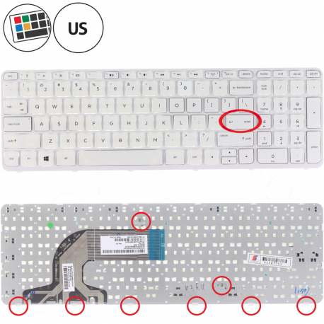 HP Pavilion 15-r050TU Tastatur