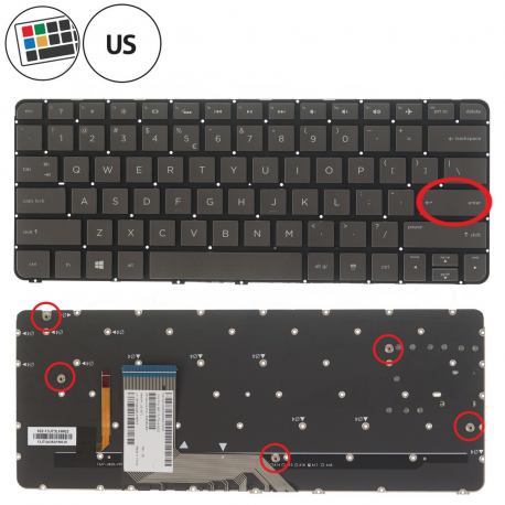 HP Spectre x360 13-4138TU Tastatur