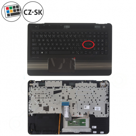 Copyright Terahertz s.r.o. HP Pavilion 15-AU111NT klávesnica s palmrestom