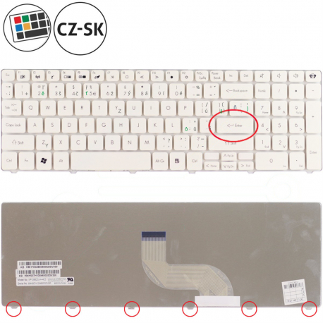 Acer Aspire E1-531-B9704G75MNKS Klávesnice